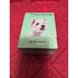 PETORITY GPS Tracker For Pets Small 9.8"-12.6" Glory White